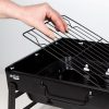 Hordozható grill Aktive Négyszögletes Fekete Acél 40 x 20 x 28 cm MOST 40064 HELYETT 26035 Ft-ért!