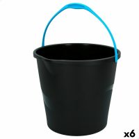   Vödör fogantyúval Colorbaby Fekete 10 L 29,5 x 26 x 28,5 cm (6 egység) MOST 14146 HELYETT 8466 Ft-ért!