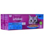   Snack for Cats Whiskas 40 x 85 g Lazac szín Tonhal Hal Tőkehal MOST 20055 HELYETT 13509 Ft-ért!