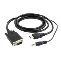   HDMI–VGA Audio Adapter GEMBIRD A-HDMI-VGA-03-10 Fekete 3 m MOST 10333 HELYETT 6341 Ft-ért!