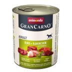   Nedves étel Animonda GranCarno Adult Borjúhús Nyúl 800 g MOST 3991 HELYETT 2389 Ft-ért!