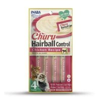   Snack for Cats Inaba Churu Hairball Control Csirke 4 x 14 g MOST 4153 HELYETT 2489 Ft-ért!