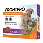   Tabletták FRONTPRO 612474 15 g 3 x 136 mg Legfeljebb >25-50 kg-os kutyák számára alkalmas MOST 49368 HELYETT 33641 Ft-ért!