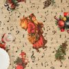 Foltálló gyanta asztalterítő Belum Christmas Sheet Music Fekete Piros Zöld vászonanyag 200 x 150 cm MOST 27758 HELYETT 17362 Ft-ért!