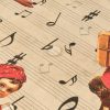 Foltálló gyanta asztalterítő Belum Christmas Sheet Music Fekete Piros Zöld vászonanyag 200 x 150 cm MOST 27758 HELYETT 17362 Ft-ért!