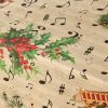 Foltálló gyanta asztalterítő Belum Christmas Sheet Music Fekete Piros Zöld vászonanyag 200 x 150 cm MOST 27758 HELYETT 17362 Ft-ért!