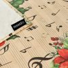 Foltálló gyanta asztalterítő Belum Christmas Sheet Music Fekete Piros Zöld vászonanyag 200 x 150 cm MOST 27758 HELYETT 17362 Ft-ért!