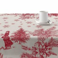   Foltálló gyanta asztalterítő Belum Christmas Toile Piros vászonanyag 200 x 150 cm MOST 27758 HELYETT 17362 Ft-ért!