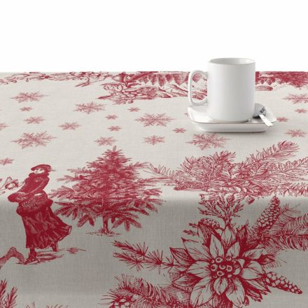 Foltálló gyanta asztalterítő Belum Christmas Toile Piros vászonanyag 250 x 140 cm MOST 31463 HELYETT 20429 Ft-ért!