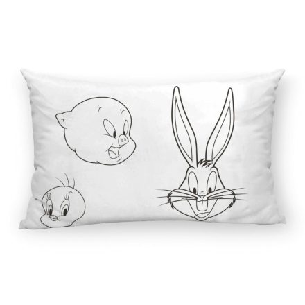 Párnahuzat Looney Tunes Fehér Fekete Többszínű 175 Szálak 50x80cm 50 x 80 cm 100% Pamut MOST 9181 HELYETT 5498 Ft-ért!
