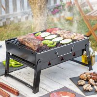   Összecsukható hordozható grillsütő faszénnel való használatra BearBQ InnovaGoods MOST 30929 HELYETT 8094 Ft-ért!