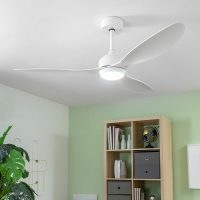   Mennyezeti ventilátor LED fénnyel és 3 ABS lapátokkal Flaled InnovaGoods Fehér 36 W MOST 154678 HELYETT 54203 Ft-ért!