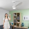 Mennyezeti ventilátor LED fénnyel és 3 ABS lapátokkal Flaled InnovaGoods Fehér 36 W MOST 154678 HELYETT 54203 Ft-ért!